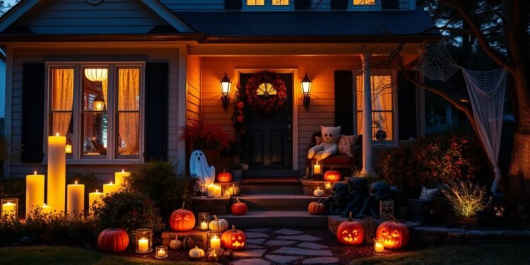 Complete Halloween home decoration with items from the top 25 halloween items on Amazon list
