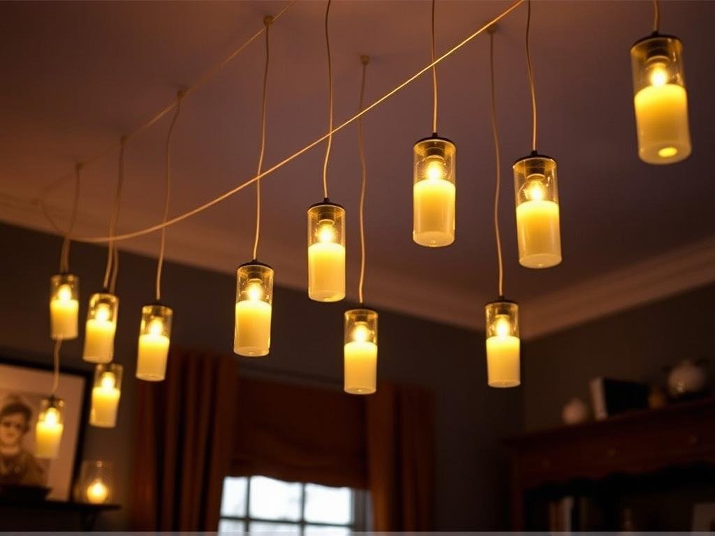 Floating LED candles for Halloween decoration, inspired by Harry Potter
